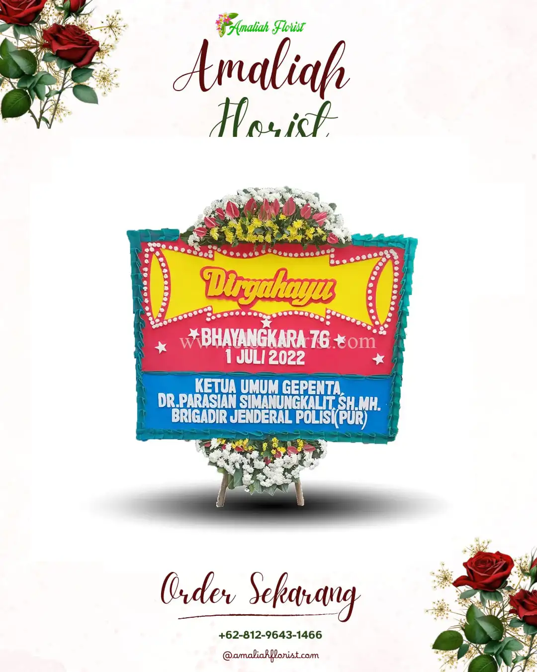 Papan Bunga HUT Ulang Tahun Rangsang Barat